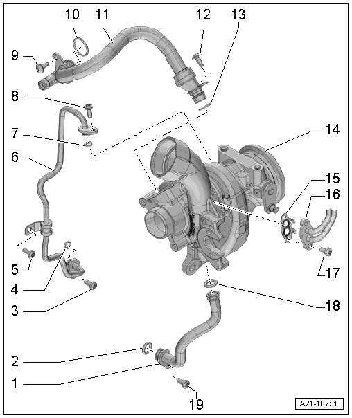 Volkswagen Passat. 4-Zyl. Einspritzmotor (1,4 l-Motor Direkteinspritzer, Turbolader)