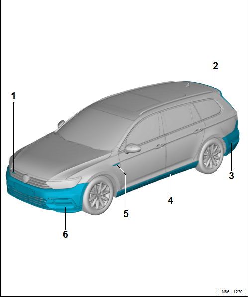 Volkswagen Passat. Karosserie-Montagearbeiten Außen