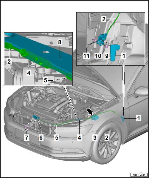 Volkswagen Passat. Karosserie-Montagearbeiten Außen