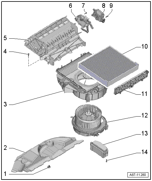 Volkswagen Passat. Heizung, Klimaanlage