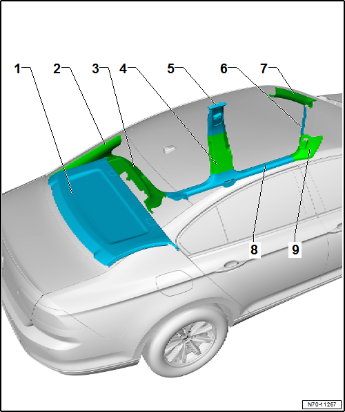 Volkswagen Passat. Karosserie-Montagearbeiten Innen