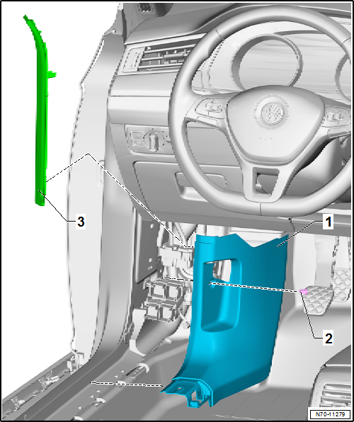 Volkswagen Passat. Karosserie-Montagearbeiten Innen