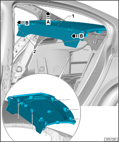 Volkswagen Passat. Karosserie-Montagearbeiten Innen