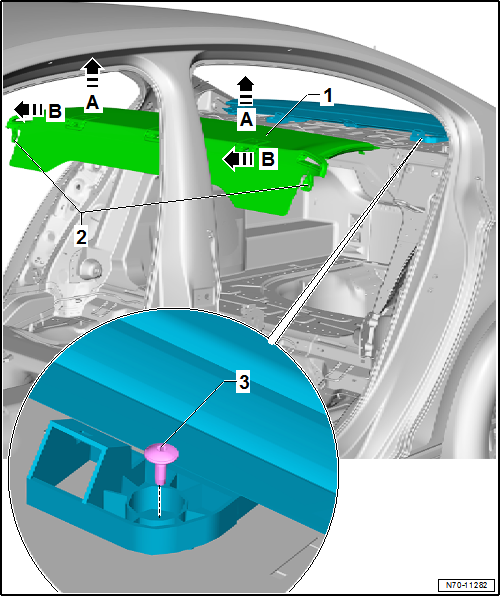 Volkswagen Passat. Karosserie-Montagearbeiten Innen