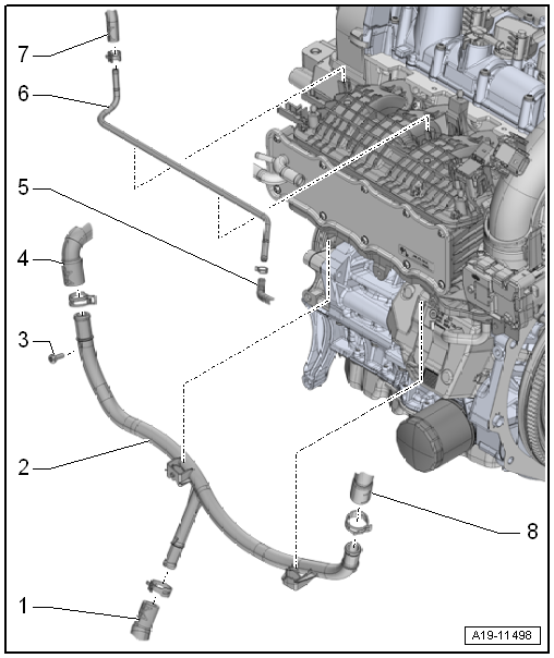 Volkswagen Passat. 4-Zyl. Einspritzmotor (1,4 l-Motor Direkteinspritzer, Turbolader)