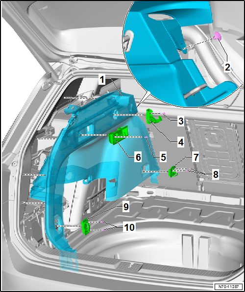 Volkswagen Passat. Karosserie-Montagearbeiten Innen