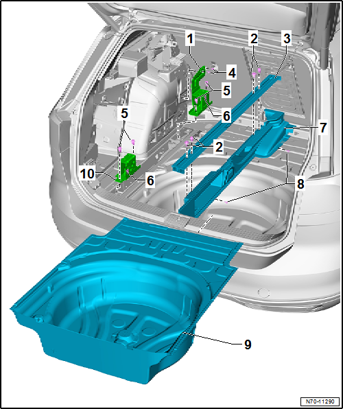 Volkswagen Passat. Karosserie-Montagearbeiten Innen