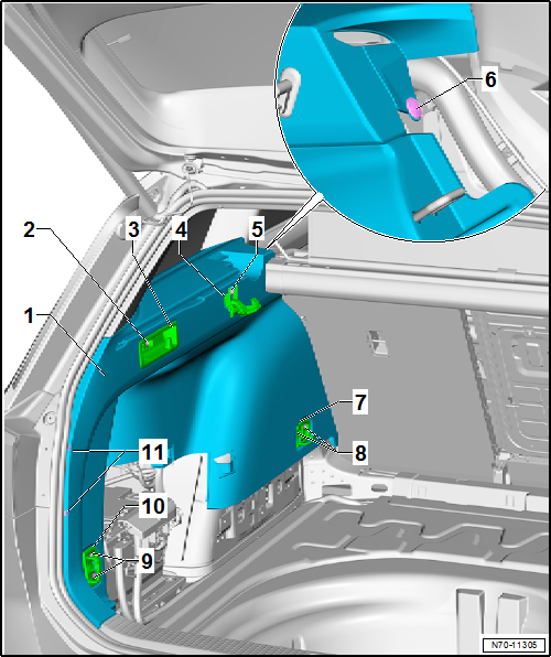 Volkswagen Passat. Karosserie-Montagearbeiten Innen