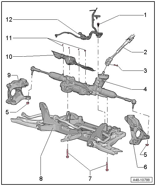 Volkswagen Passat. Fahrwerk, Achsen, Lenkung