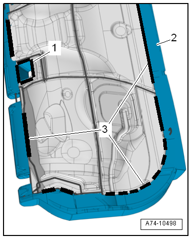 Volkswagen Passat. Karosserie-Montagearbeiten Innen