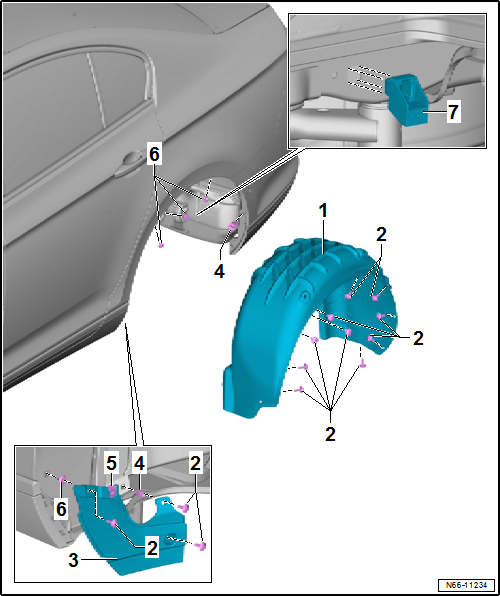 Volkswagen Passat. Karosserie-Montagearbeiten Außen