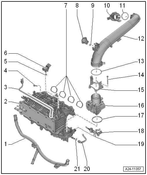 Volkswagen Passat. 4-Zyl. Einspritzmotor (1,4 l-Motor Direkteinspritzer, Turbolader)