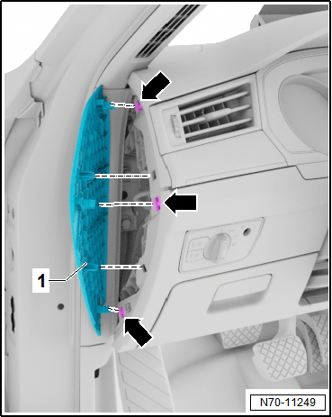 Volkswagen Passat. Karosserie-Montagearbeiten Innen