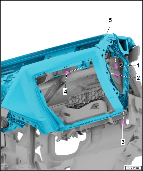 Volkswagen Passat. Karosserie-Montagearbeiten Innen