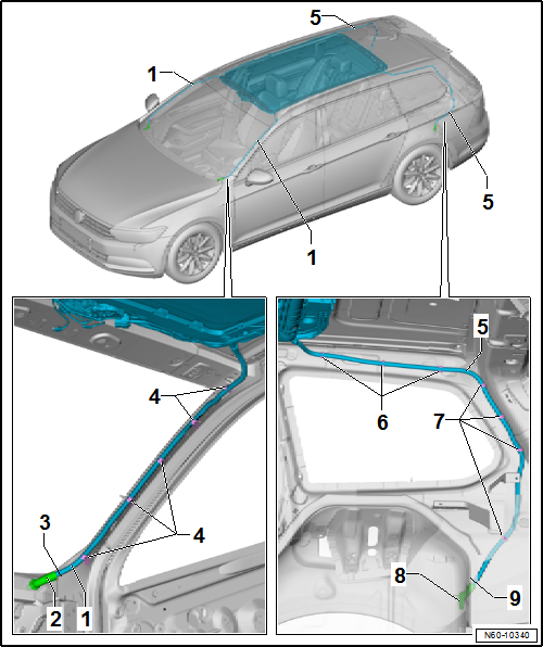 Volkswagen Passat. Karosserie-Montagearbeiten Außen