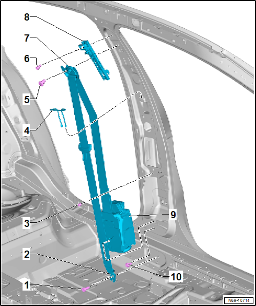 Volkswagen Passat. Karosserie-Montagearbeiten Innen