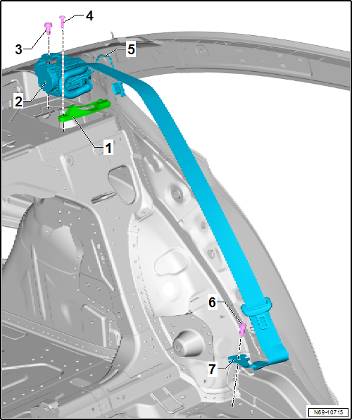 Volkswagen Passat. Karosserie-Montagearbeiten Innen