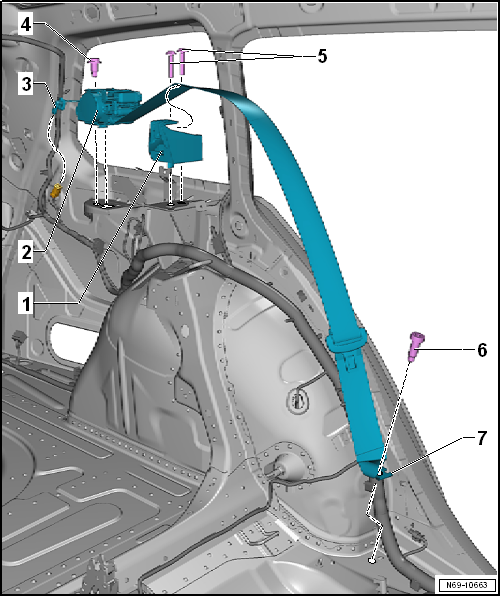 Volkswagen Passat. Karosserie-Montagearbeiten Innen