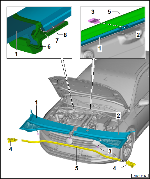 Volkswagen Passat. Karosserie-Montagearbeiten Außen