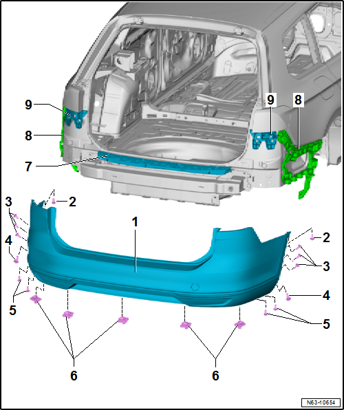 Volkswagen Passat. Karosserie-Montagearbeiten Außen