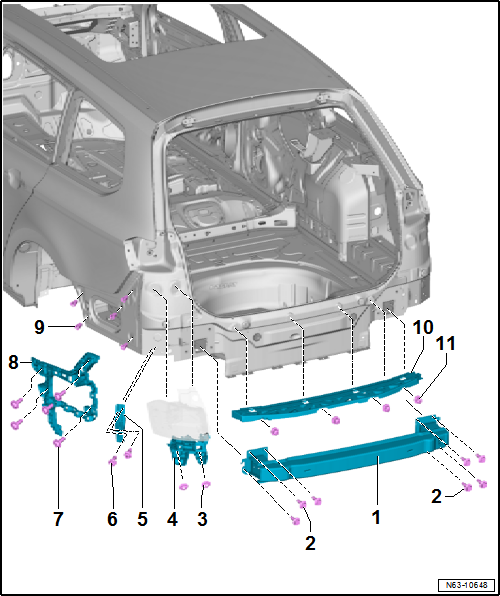 Volkswagen Passat. Karosserie-Montagearbeiten Außen
