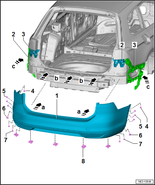 Volkswagen Passat. Karosserie-Montagearbeiten Außen