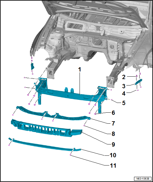 Volkswagen Passat. Karosserie-Montagearbeiten Außen