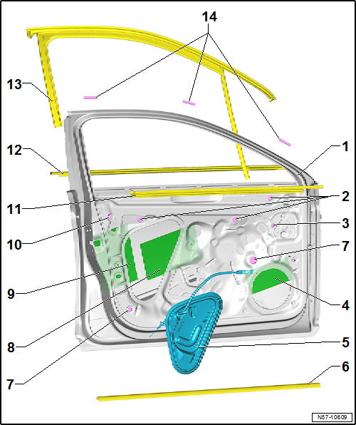 Volkswagen Passat. Karosserie-Montagearbeiten Außen