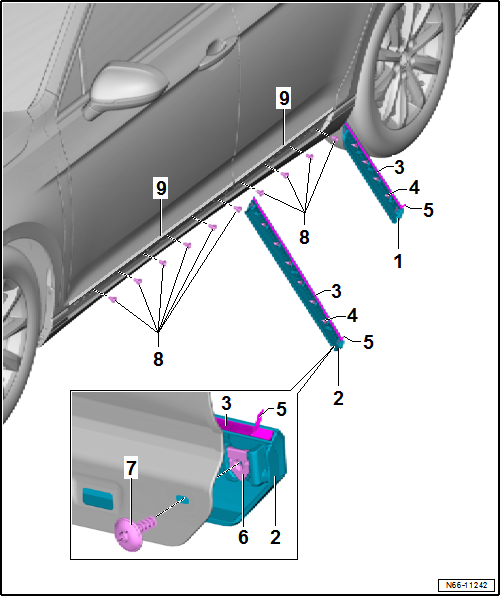 Volkswagen Passat. Karosserie-Montagearbeiten Außen