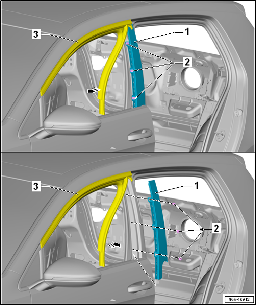 Volkswagen Passat. Karosserie-Montagearbeiten Außen