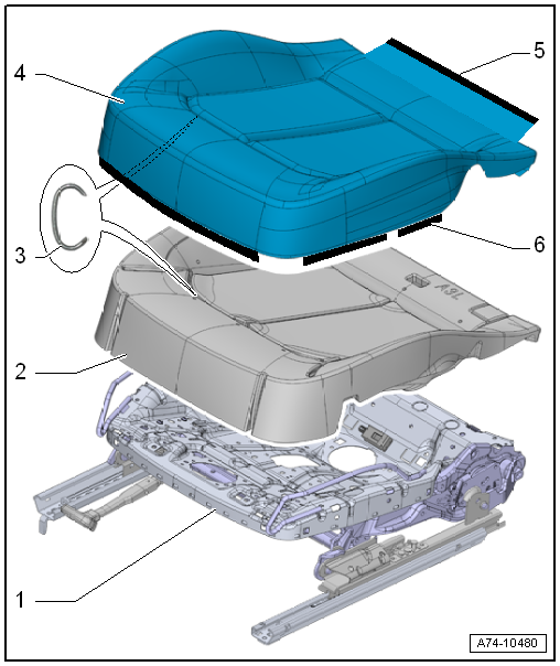 Volkswagen Passat. Karosserie-Montagearbeiten Innen