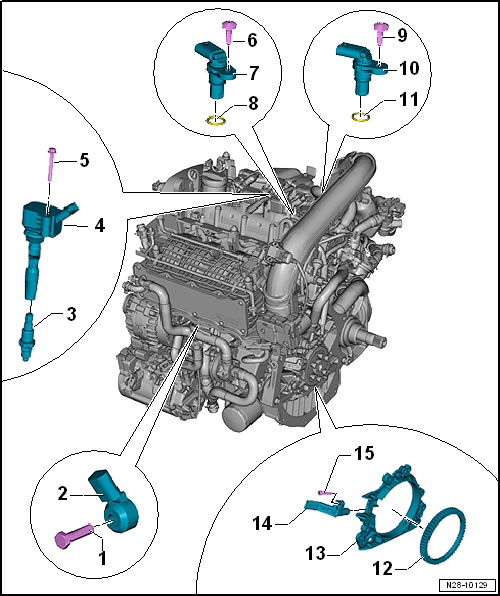 Volkswagen Passat. 4-Zyl. Einspritzmotor (1,4 l-Motor Direkteinspritzer, Turbolader)