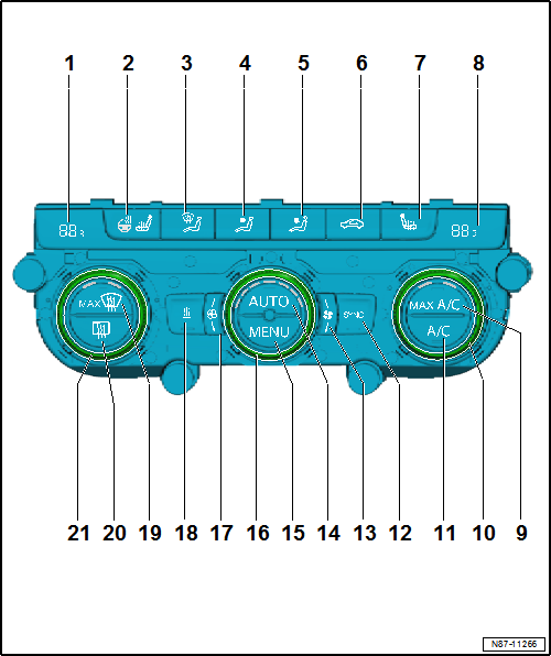 Volkswagen Passat. Heizung, Klimaanlage