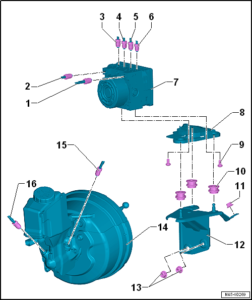 Volkswagen Passat. Bremsanlage