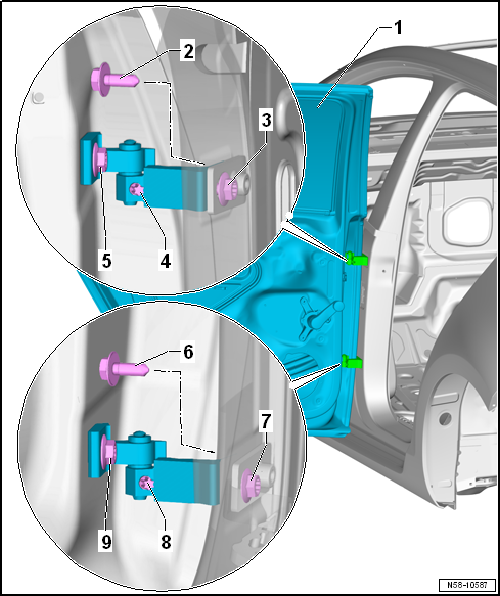 Volkswagen Passat. Karosserie-Montagearbeiten Außen