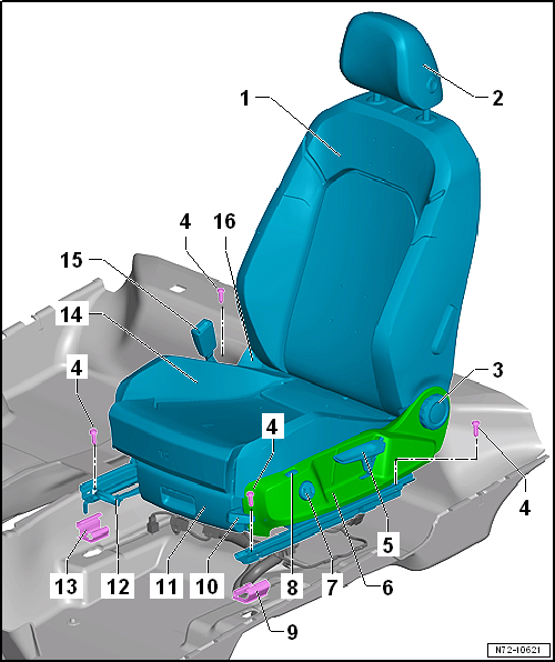 Volkswagen Passat. Karosserie-Montagearbeiten Innen